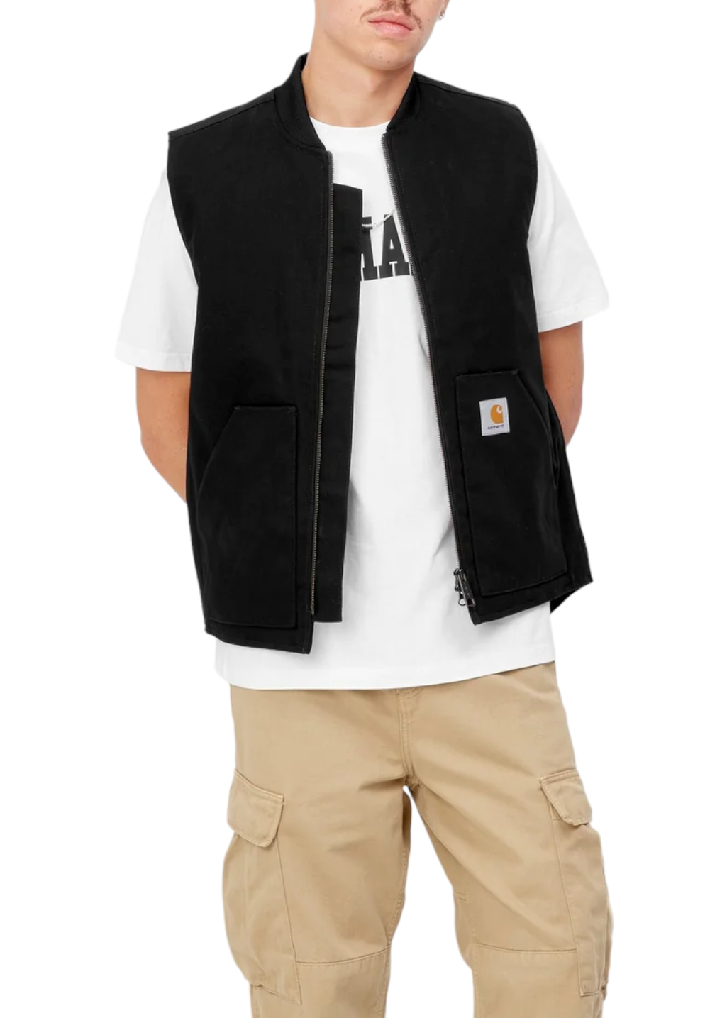 Carhartt WIP CLASSIC VEST ブラック Carhartt WIP - Classic Vest - Black Rinsed | Hardpressed