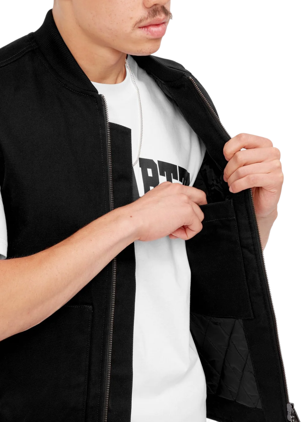 Carhartt WIP - Classic Vest - Black Rinsed | Hardpressed Carhartt WIP - Classic Vest - Black Rinsed | Hardpressed