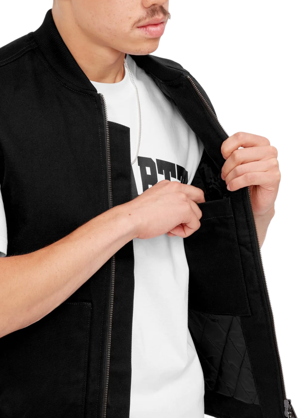 Carhartt WIP - Classic Vest - Black Rinsed - Hardpressed Print Studio Inc.