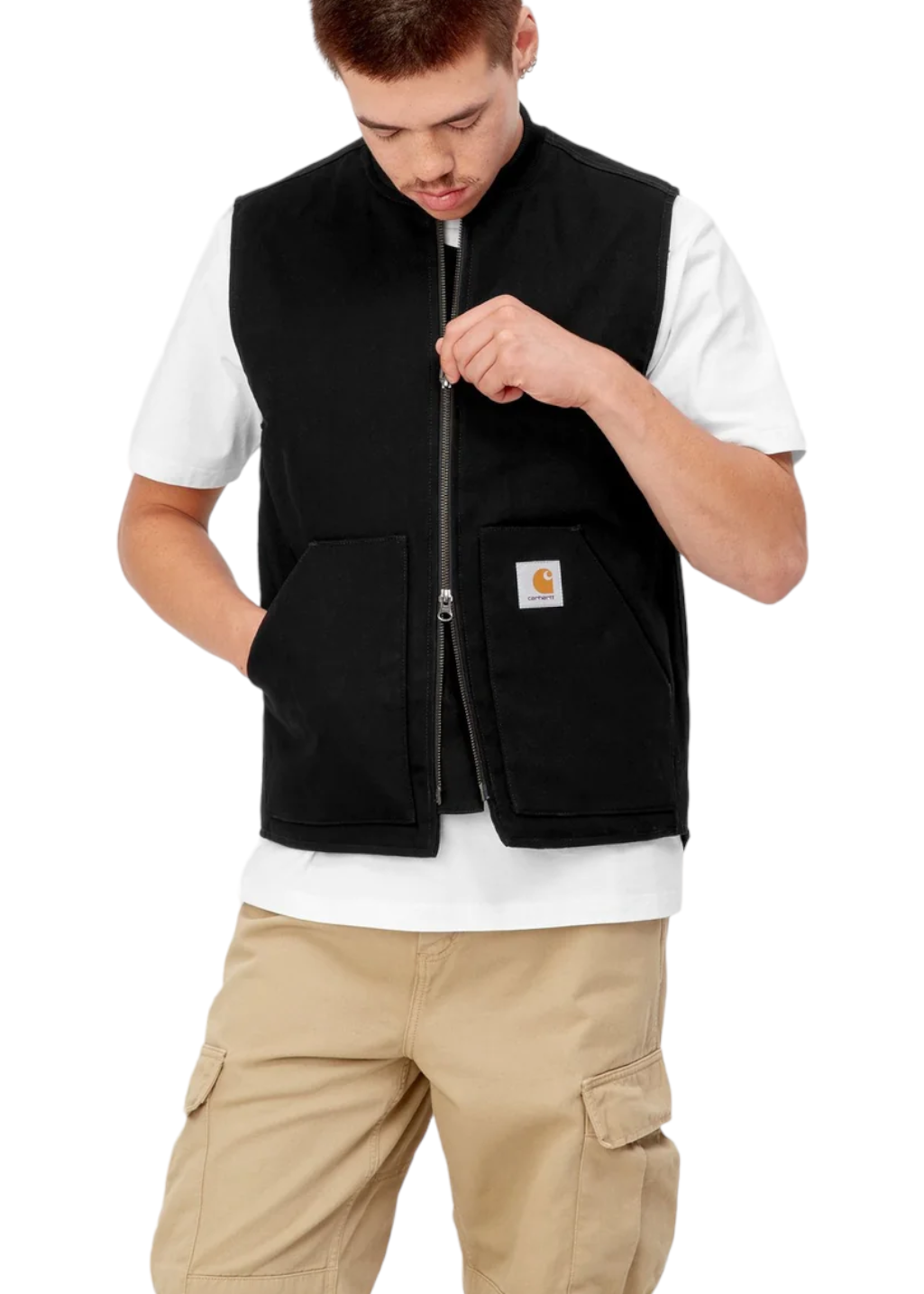 Carhartt WIP - Classic Vest - Black Rinsed - Hardpressed Print Studio Inc.