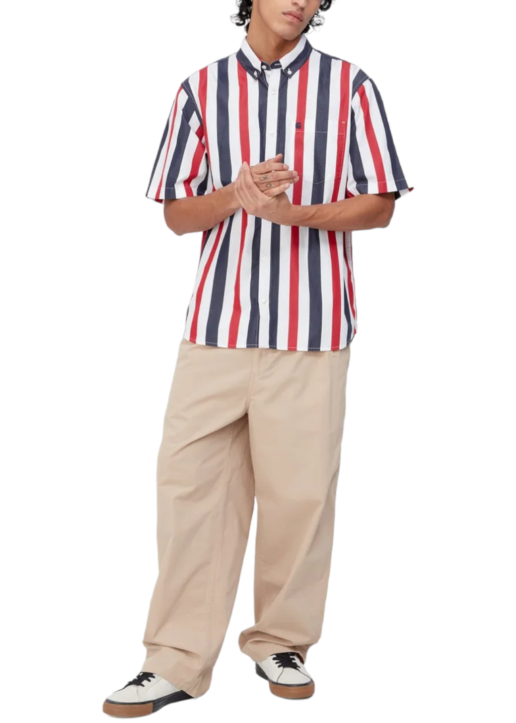 Carhartt WIP - S/S Elcano Shirt - Arcade/Dark Navy - Hardpressed Print Studio Inc.