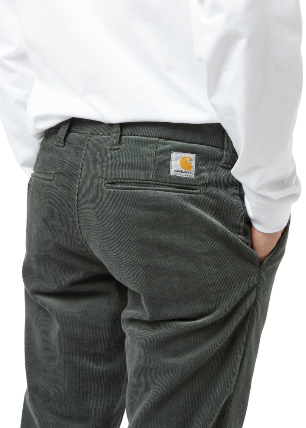 Carhartt WIP - Sid Pant Corduroy - Boxwood Rinsed - Hardpressed Print Studio Inc.