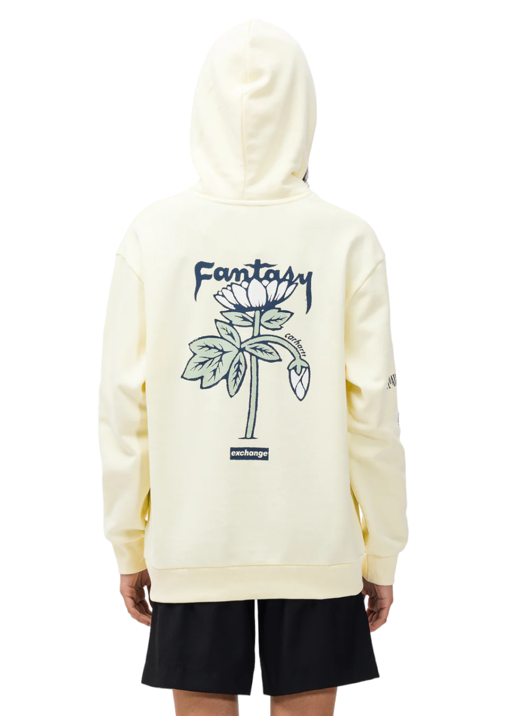 Carhartt WIP - W' Hooded Verdant Fantasy Sweatshirt - Soft Yellow - Hardpressed Print Studio Inc.