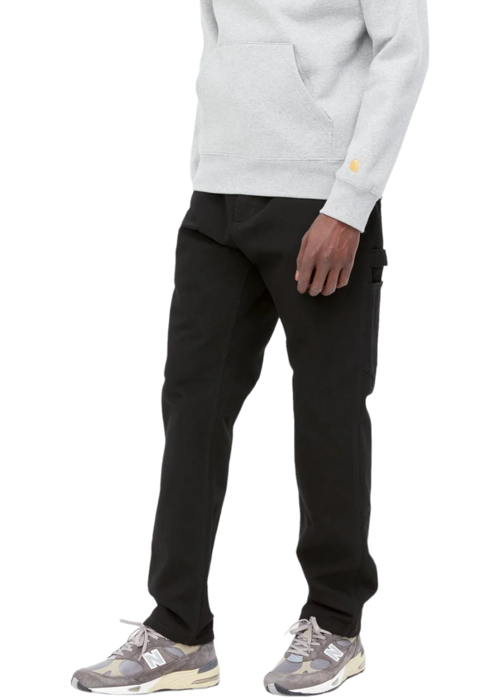 Carhartt WIP Mens Single Knee Pant Black Rinsed