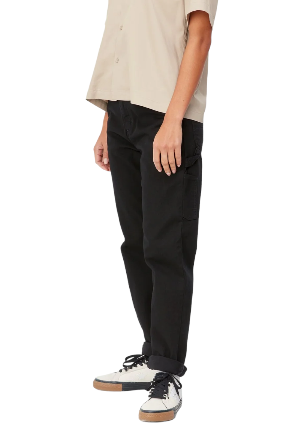 Shop Carhartt WIP W' Simple Pant Ellington Pants women (black rinsed)  online