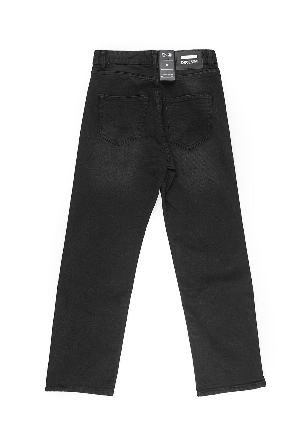 DISCERNMENT】Highlight Dark Black Denim Jeans