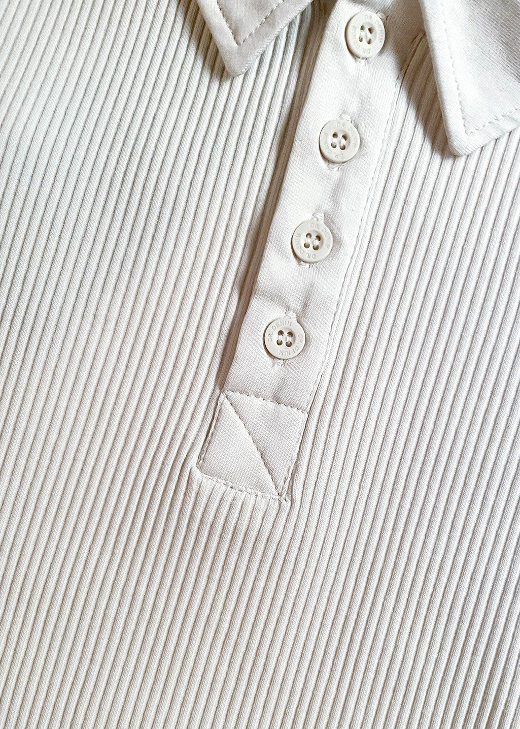 DR DENIM - Minni Top - White Sand - Hardpressed Print Studio