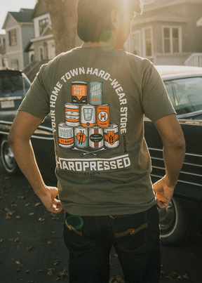 Hard-Wear Store Tee | Coverall Green | Unisex - Hardpressed Print Studio Inc.