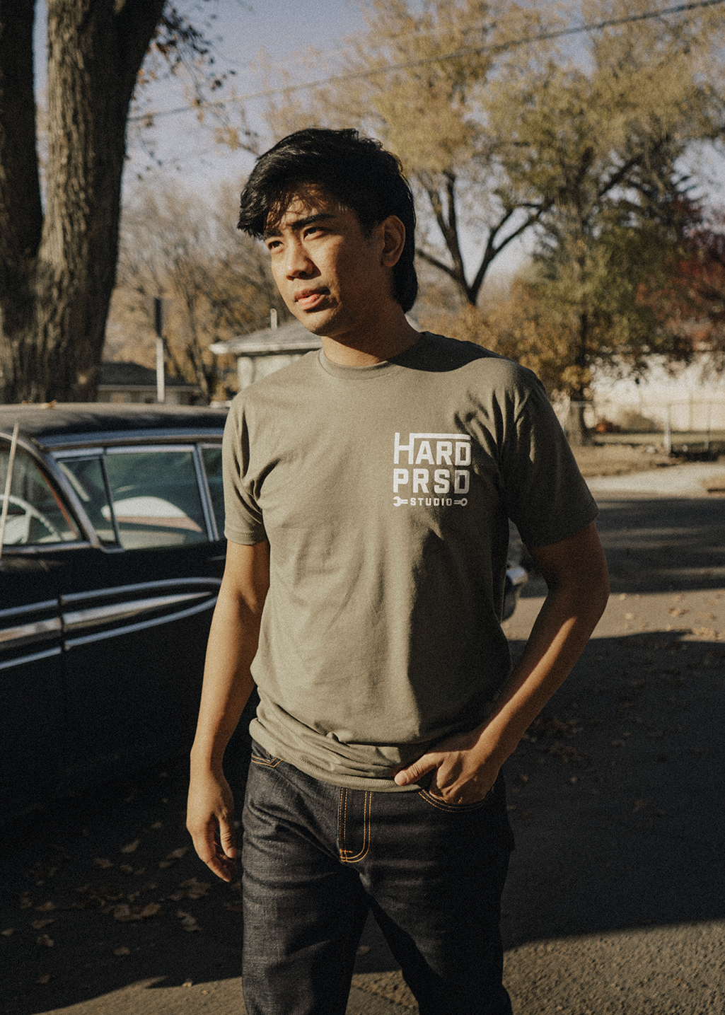 Hard-Wear Store Tee | Coverall Green | Unisex - Hardpressed Print Studio Inc.