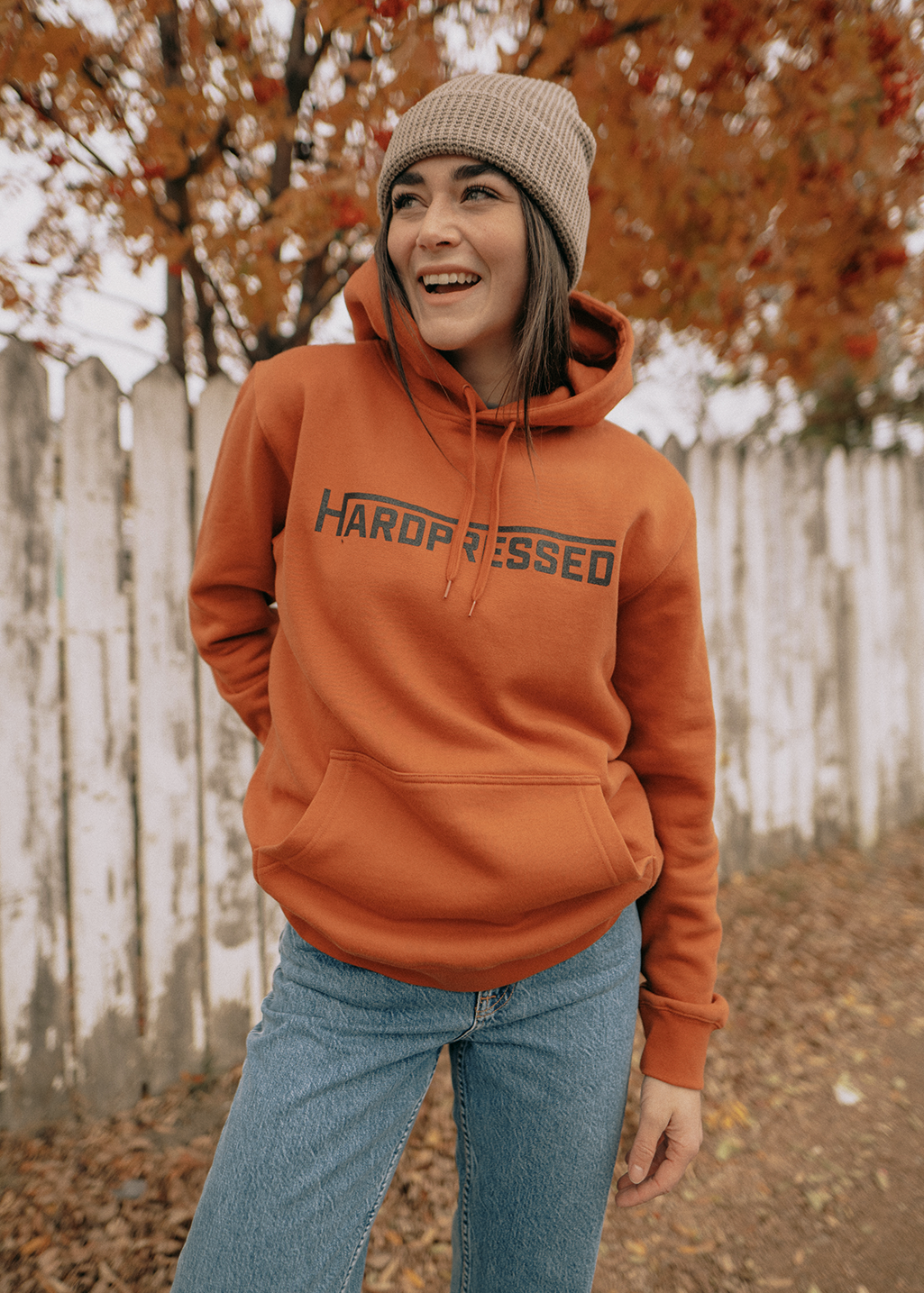 Field Tested Sweater | Rust | Unisex - Hardpressed Print Studio Inc.