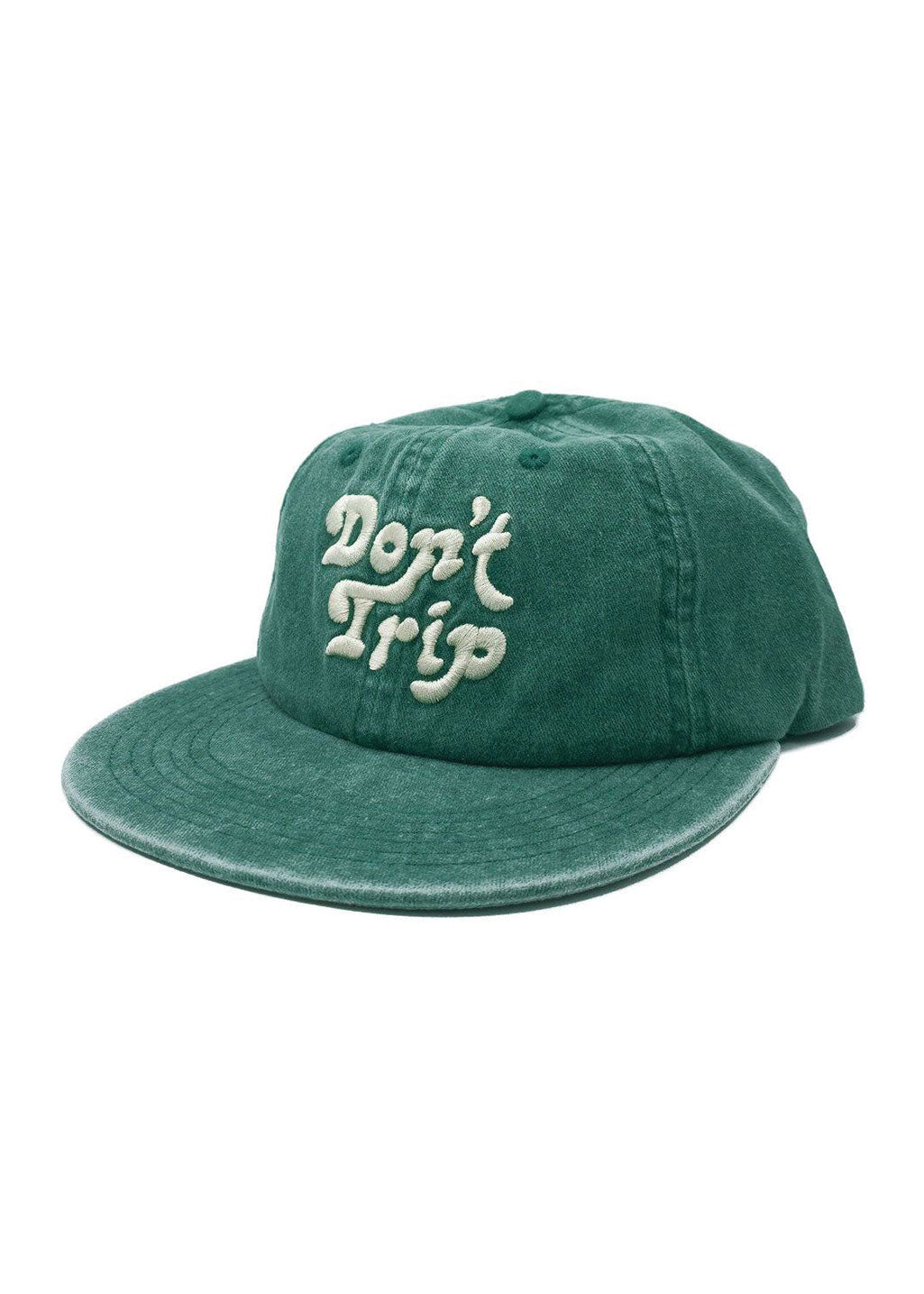 Free & Easy - Don't Trip Washed Hat - Green - Hardpressed Print Studio Inc.