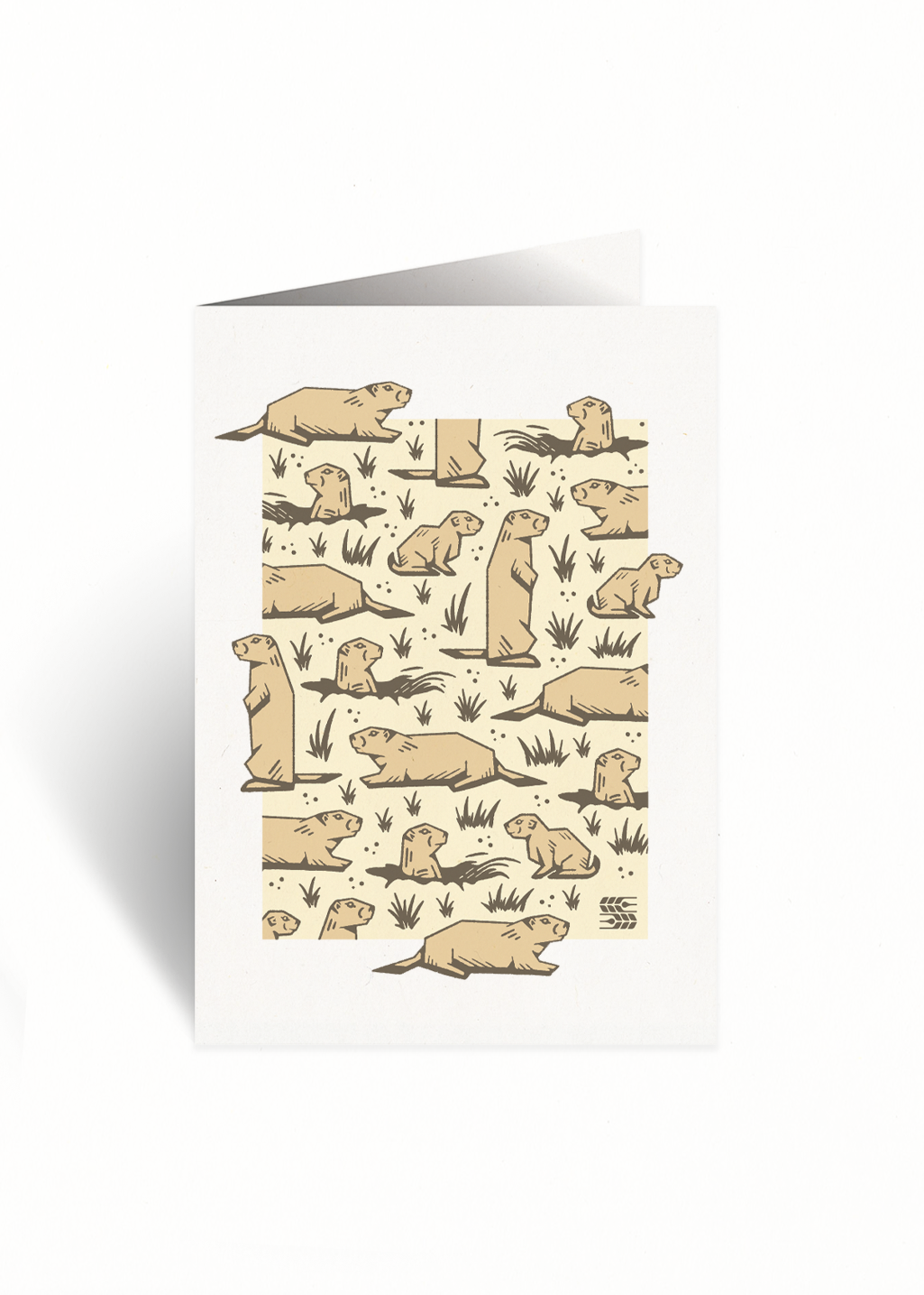 Wildlife Series Greeting Card | Prairie Dog - Hardpressed Print Studio Inc.