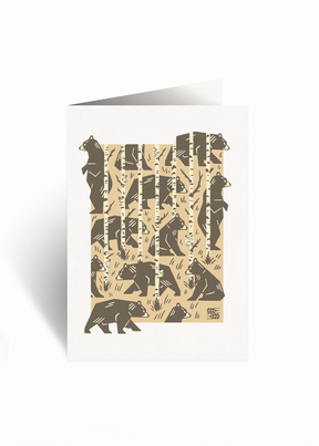 Wildlife Series Greeting Card | Black Bear - Hardpressed Print Studio Inc.