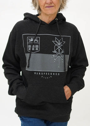 Black Flag Sweater | Charcoal Heather | Unisex - Hardpressed Print Studio