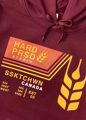Grain Car v2 Sweater | Maroon | Unisex - Hardpressed Print Studio Inc.