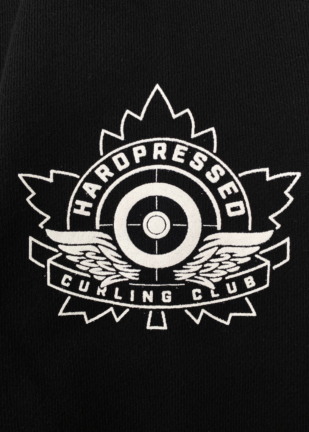 Hurry Hard Crewneck | Black | Unisex and Ladies - Hardpressed Print Studio Inc.