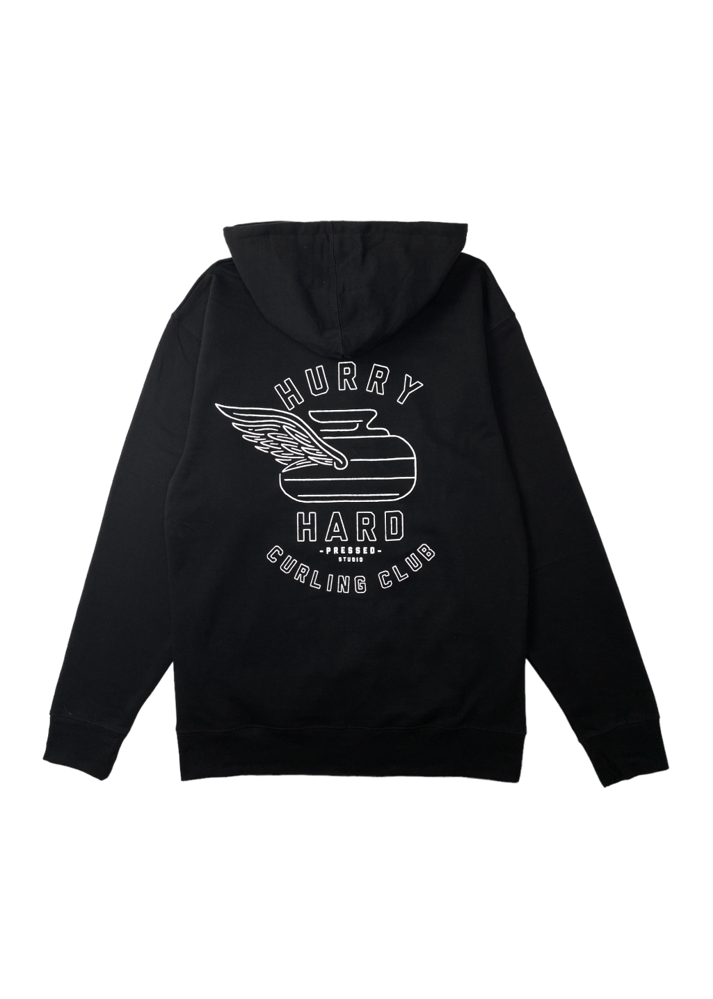 Hurry Hard Zip Sweater | Black | Unisex - Hardpressed Print Studio Inc.
