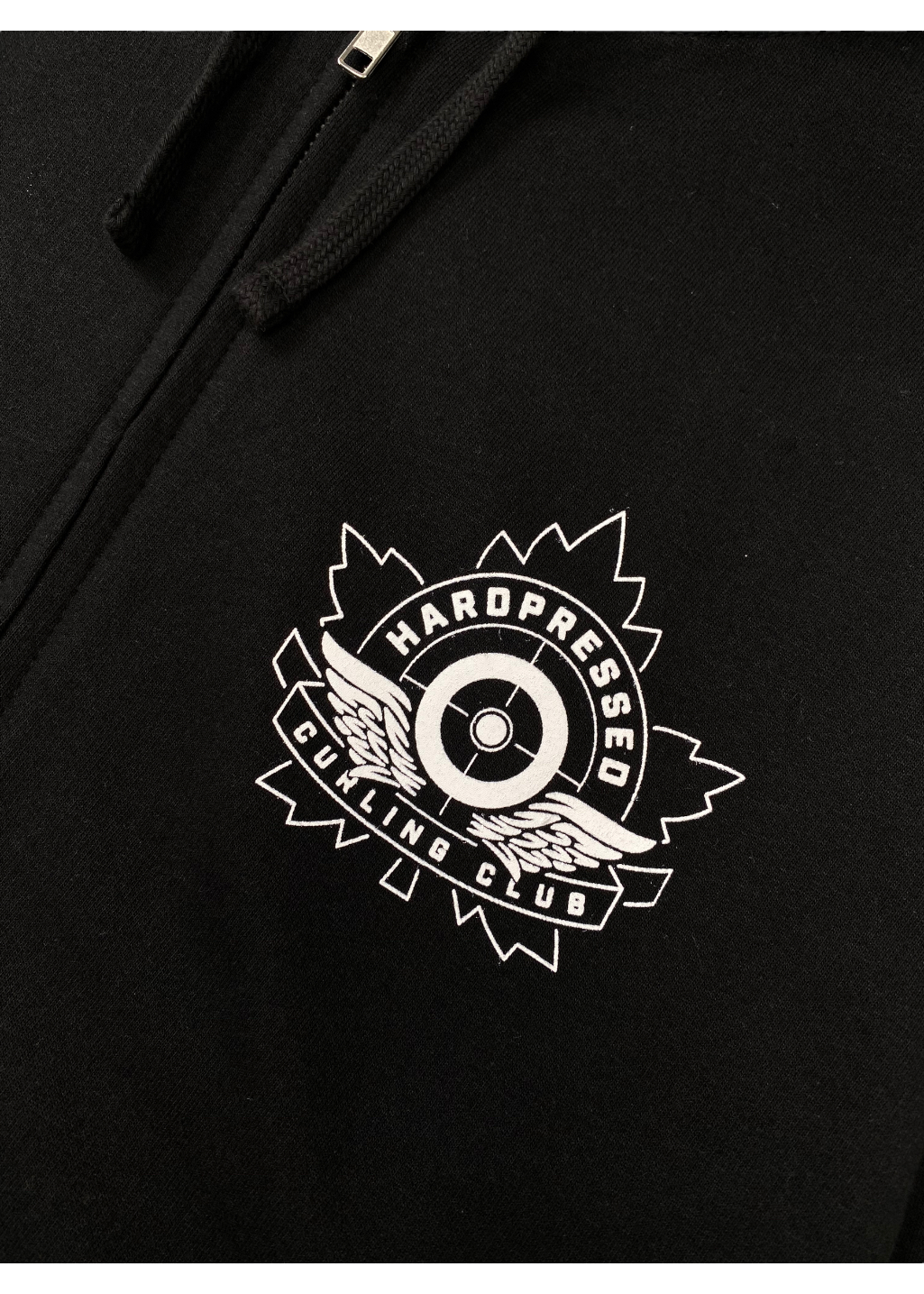 Hurry Hard Zip Sweater | Black | Unisex - Hardpressed Print Studio Inc.