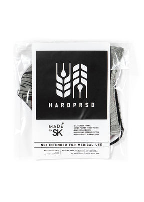 Hardpressed Mask | Black/Black | Cross Grain - Hardpressed Print Studio