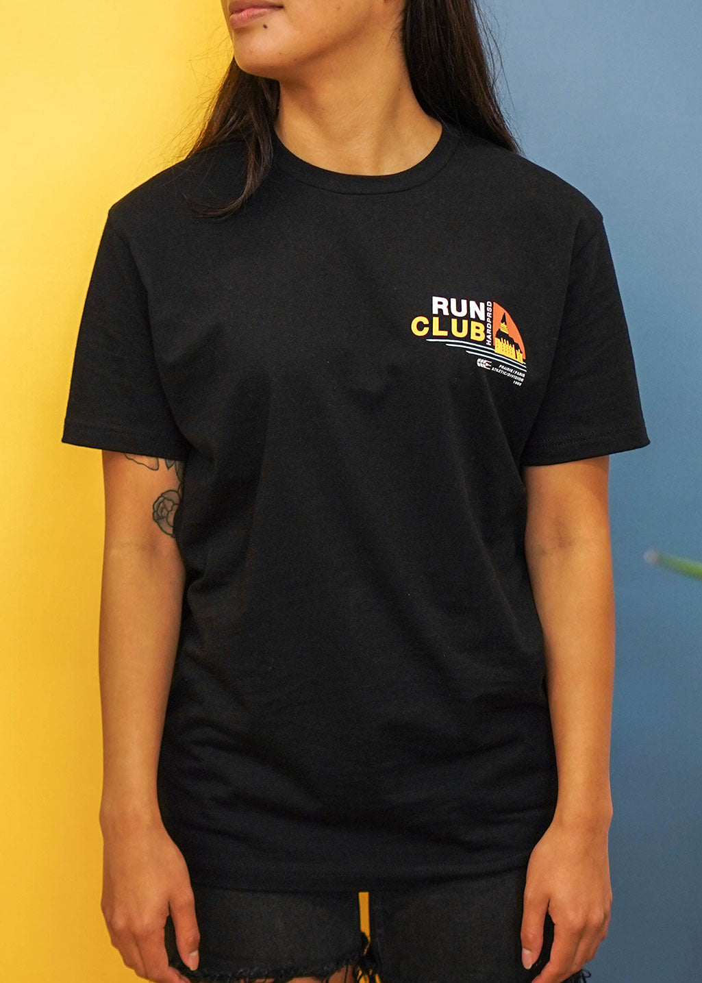 Run Club Tee | Black | Unisex and Ladies - Hardpressed Print Studio