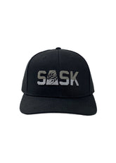 Sask Icon Snapback | Black/Greyscale - Hardpressed Print Studio Inc.