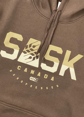 SASK Icon Two Tone Sweater | Coffee Cream | Unisex - Hardpressed Print Studio Inc.
