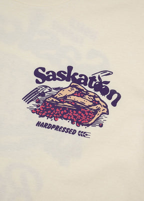 Saskatoon Berry Pie Boxy Tee | Butter | Ladies - Hardpressed Print Studio