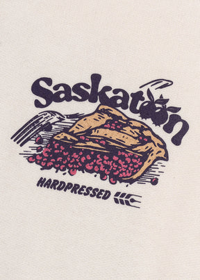 Saskatoon Berry Pie Crewneck | Flour | Unisex - Hardpressed Print Studio Inc.