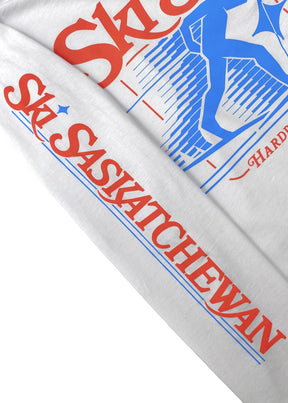 Ski SK Long Sleeve | White | Unisex and Ladies - Hardpressed Print Studio Inc.