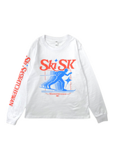 Ski SK Long Sleeve | White | Unisex and Ladies - Hardpressed Print Studio Inc.