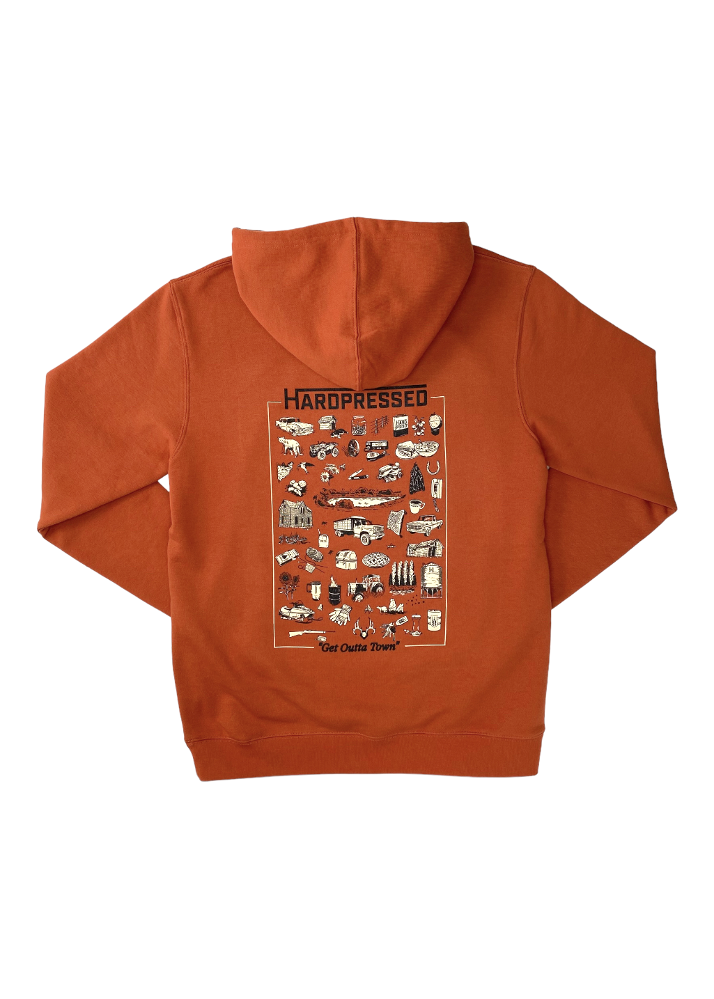 Field Tested Sweater | Rust | Unisex - Hardpressed Print Studio Inc.