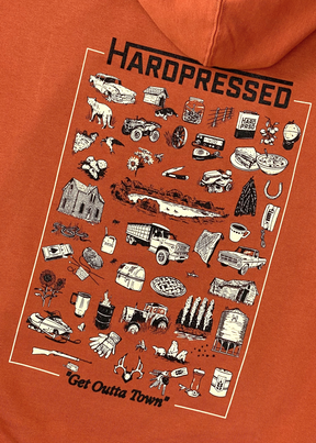 Field Tested Sweater | Rust | Unisex - Hardpressed Print Studio Inc.