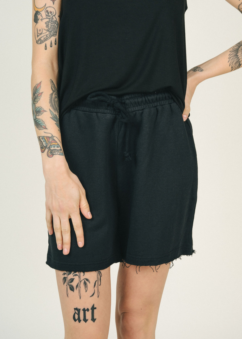 Jackson Rowe - Mabel Shorts - Black - Hardpressed Print Studio Inc.