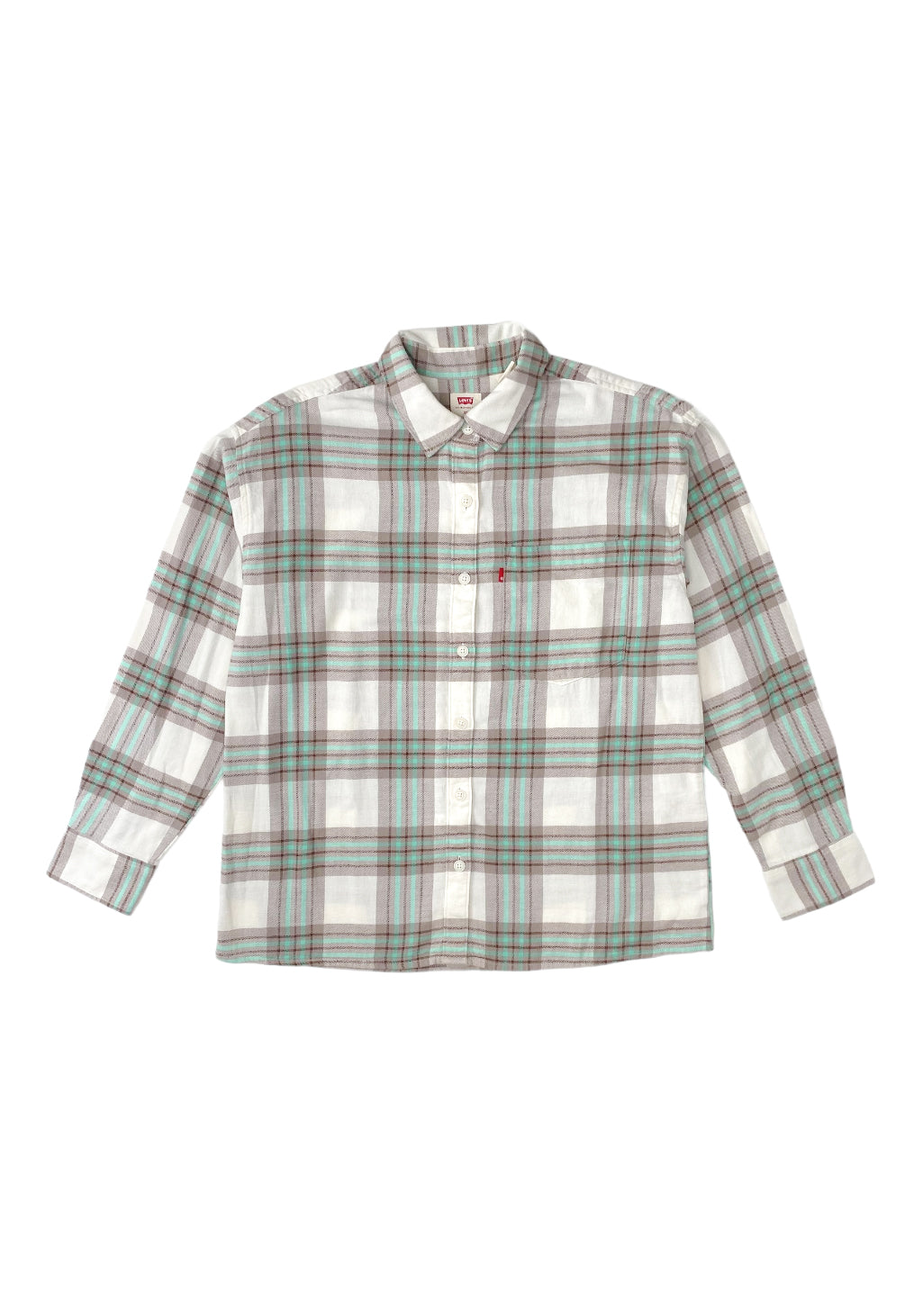 Levi's - Davy Flannel Shirt - Vera Plaid Tofu - Hardpressed Print Studio Inc.