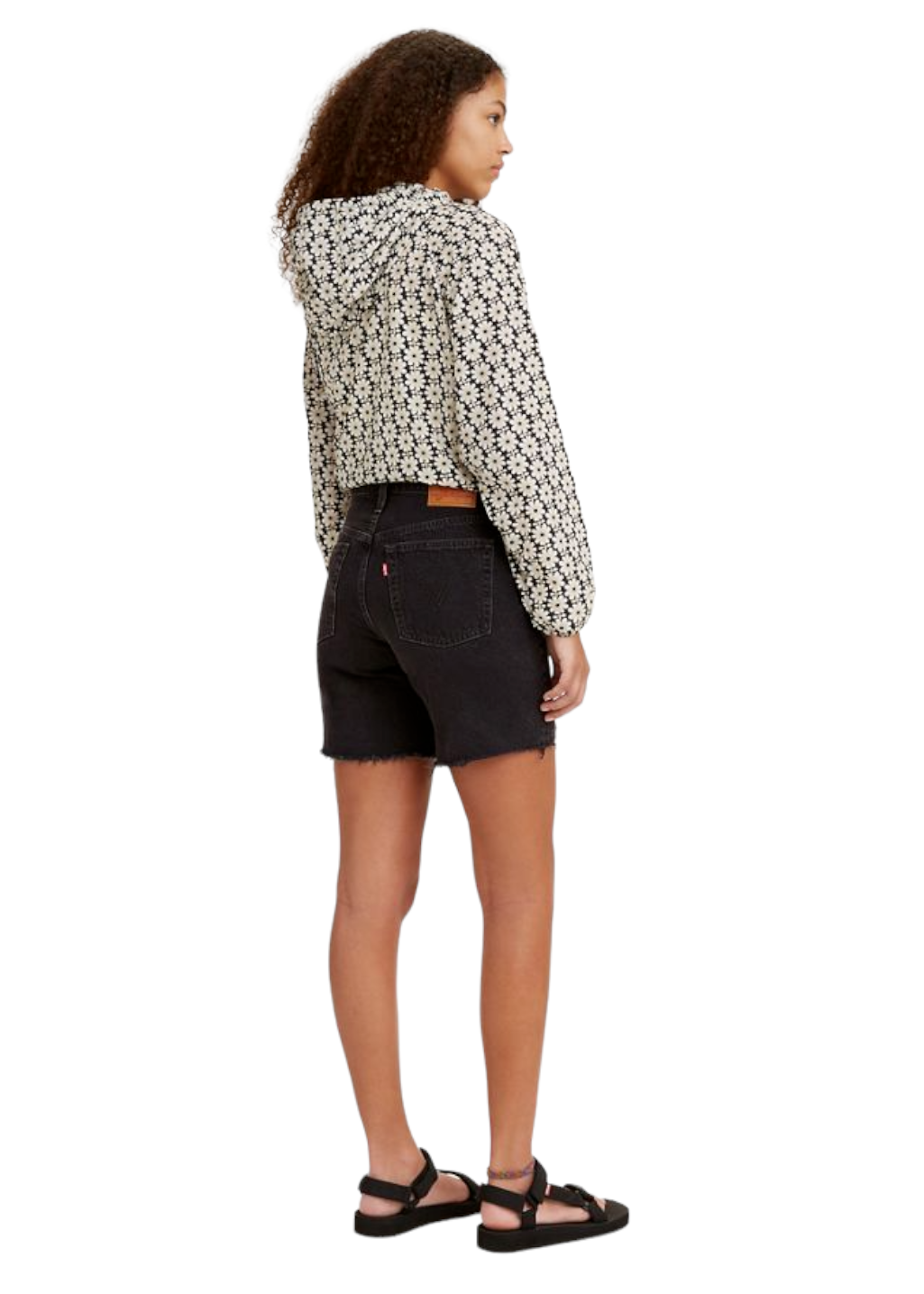 Levi s 501 Mid Thigh Short Lunar Black Hardpressed Print Studio Inc