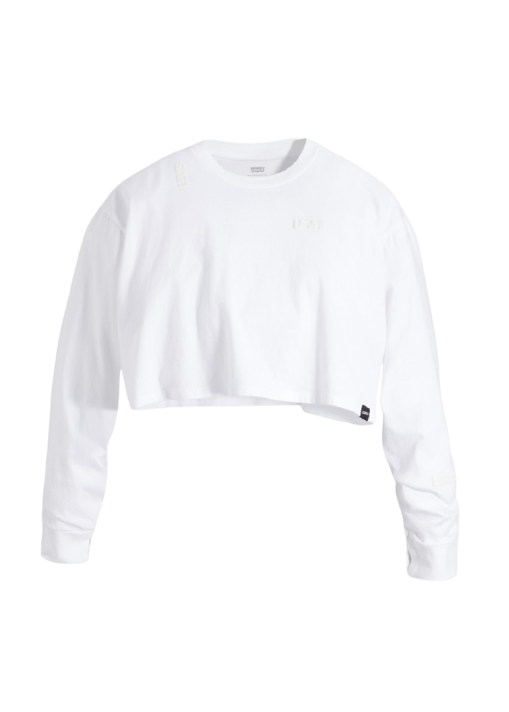 Levi's - Graphic Cindy L/S Crop - Bright White - Hardpressed Print Studio Inc.