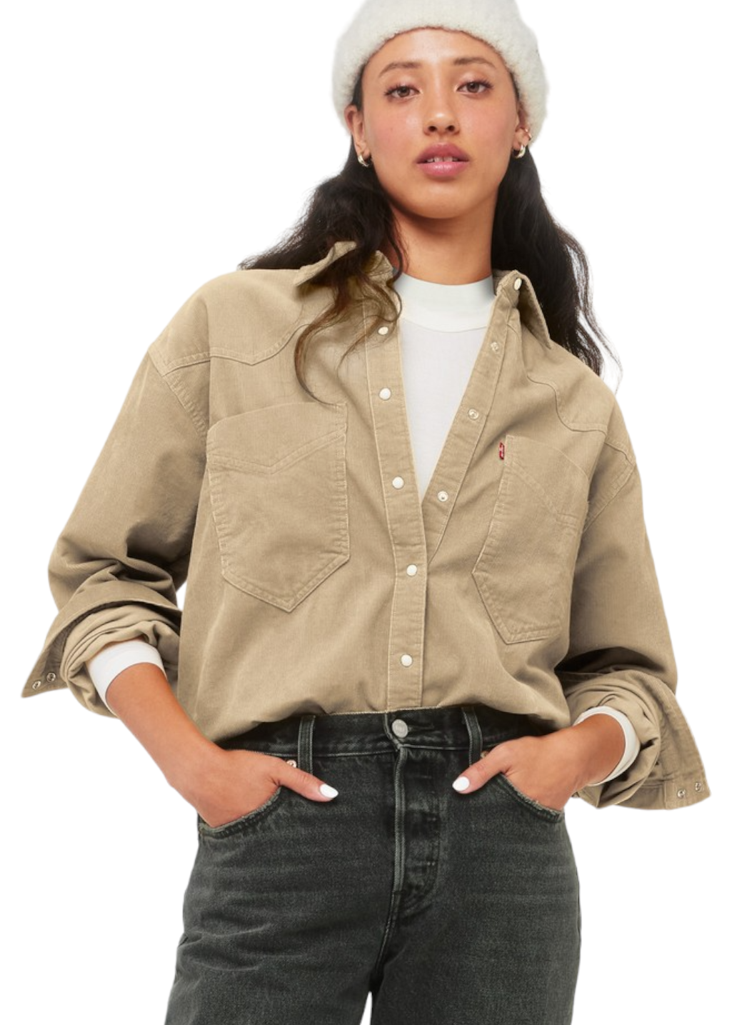 Levi s Donovan Western Shirt Pebble Hardpressed Print Studio Inc