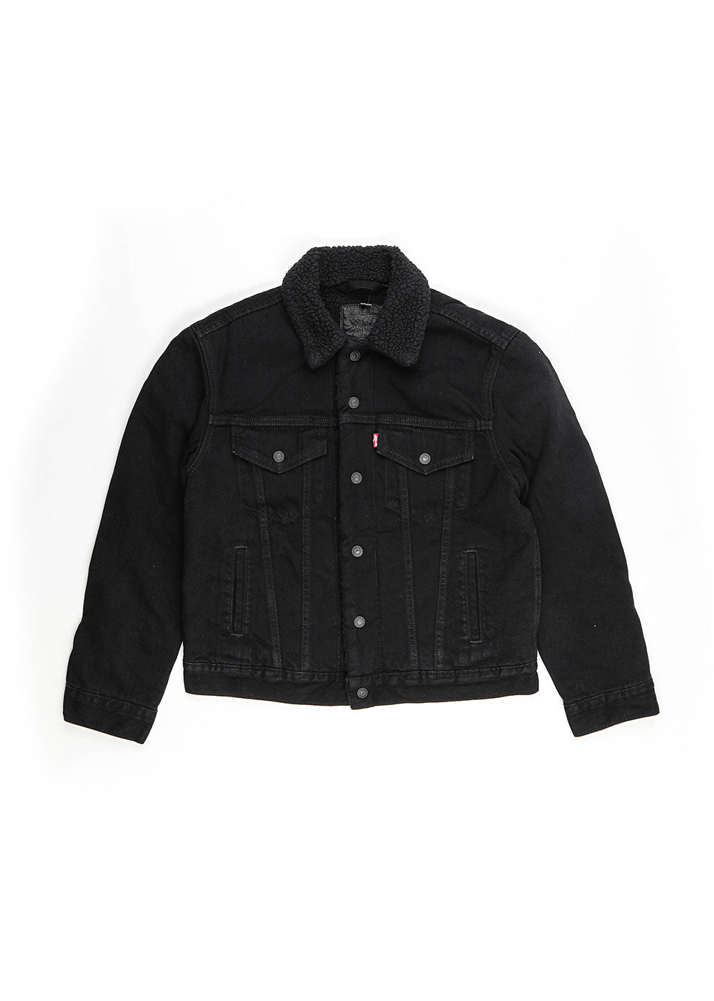 Levi's - Ex-BF Sherpa Trucker - Yes Black - Hardpressed Print Studio