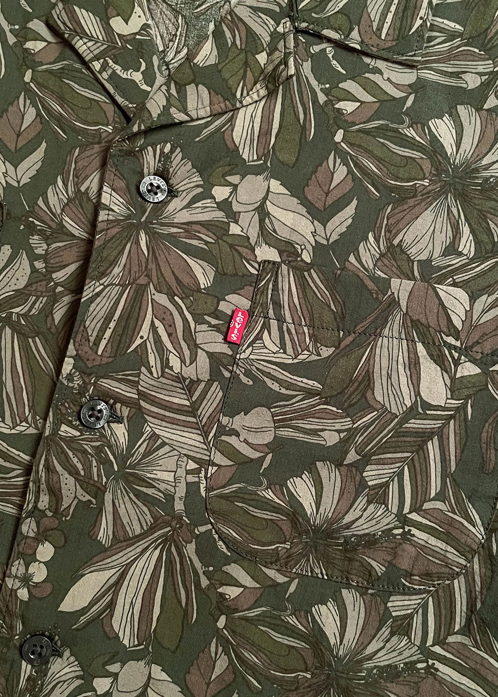 Levi's - S/S Classic Camper - Arecibo Mossy Green - Hardpressed Print Studio