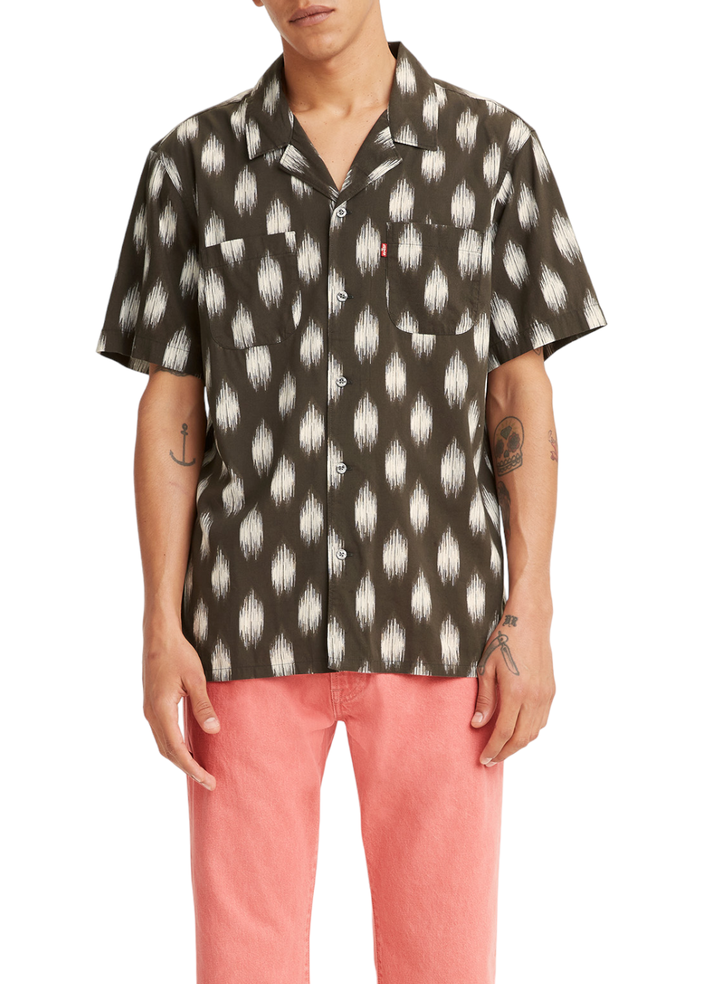 Levi's - S/S Classic Camper - Ocana Ikat Pirate Black - Hardpressed Print Studio Inc.