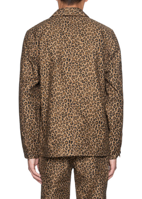 Naked & Famous Denim - Chore Coat - Leopard Print - Hardpressed Print Studio Inc.