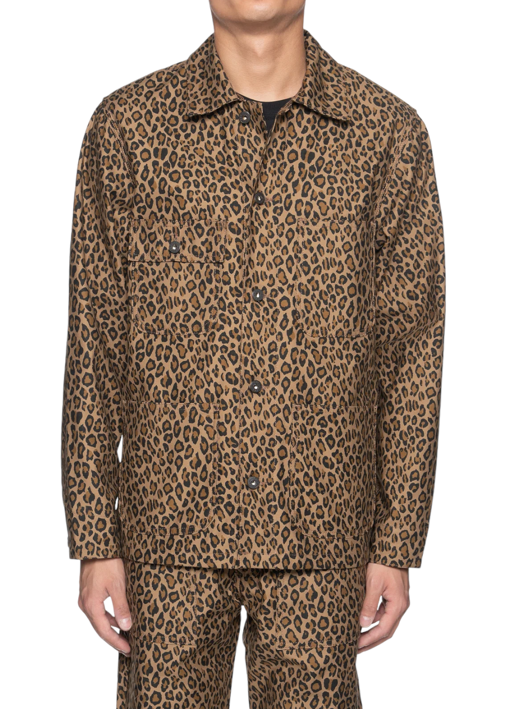 Naked & Famous Denim - Chore Coat - Leopard Print - Hardpressed Print Studio Inc.