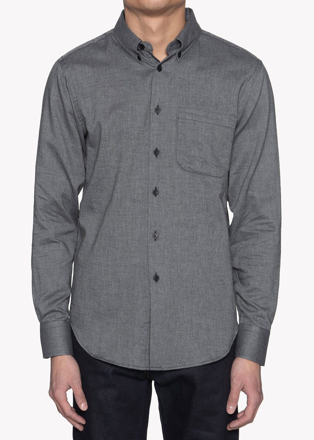 Naked & Famous Denim - Easy Shirt - Organic Cotton Twill - Black - Hardpressed Print Studio