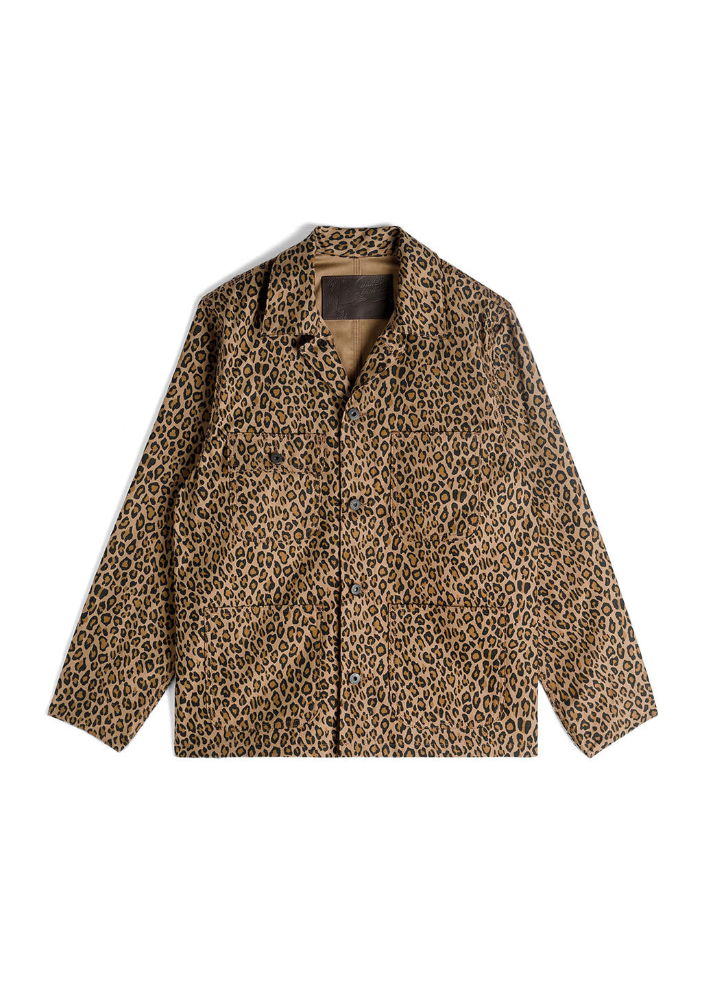 Naked Famous Denim Chore Coat Leopard Print Hardpressed Print Studio Inc