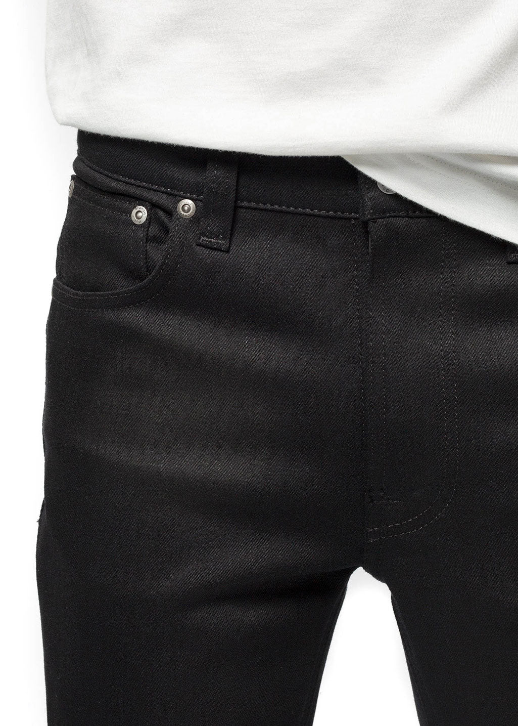 Nudie Jeans Co. - Lean Dean Dry Ever Black - Hardpressed Print Studio