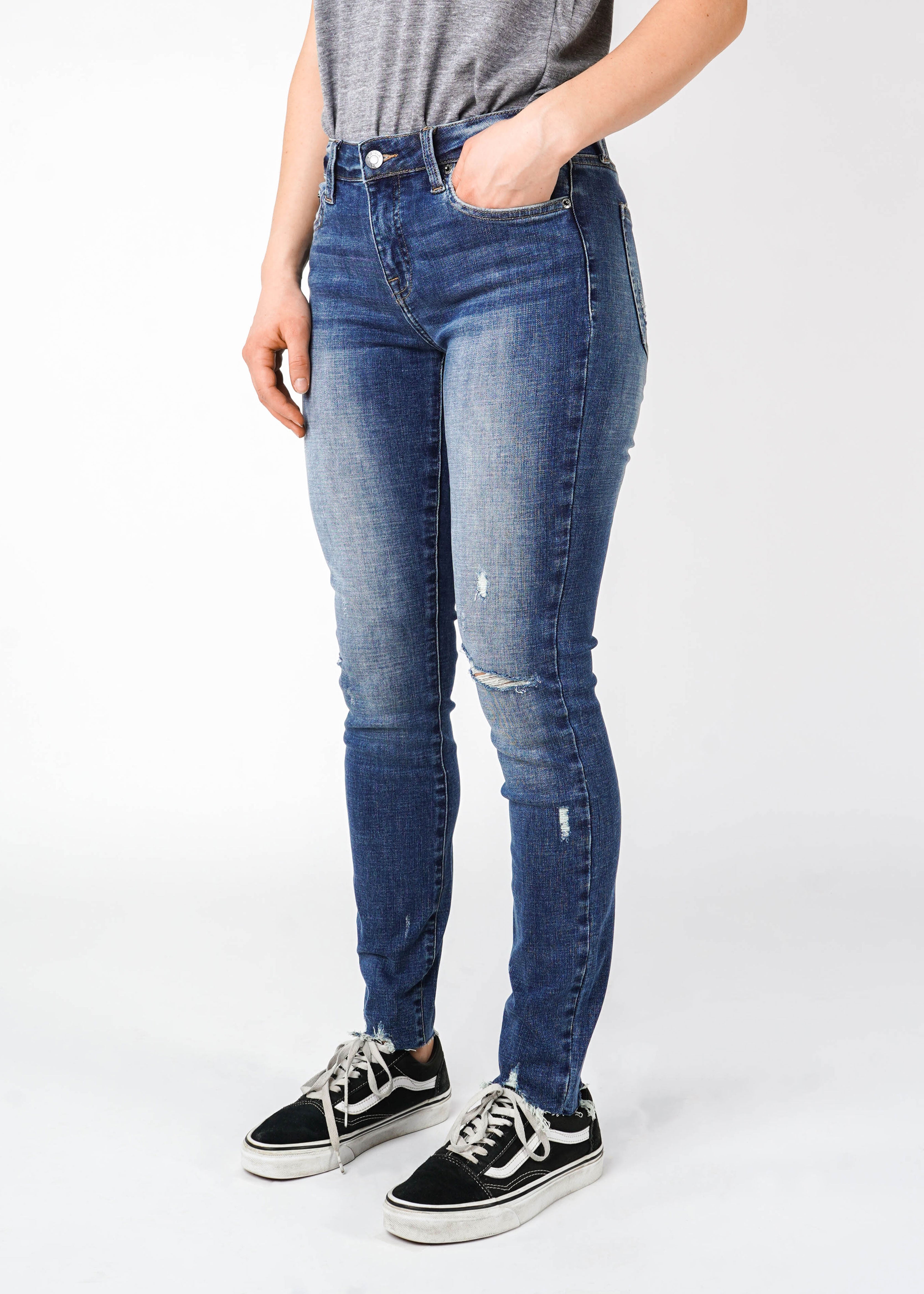 Pistola - Audrey Mid Rise Skinny Pant - Hung Up - Hardpressed Print Studio