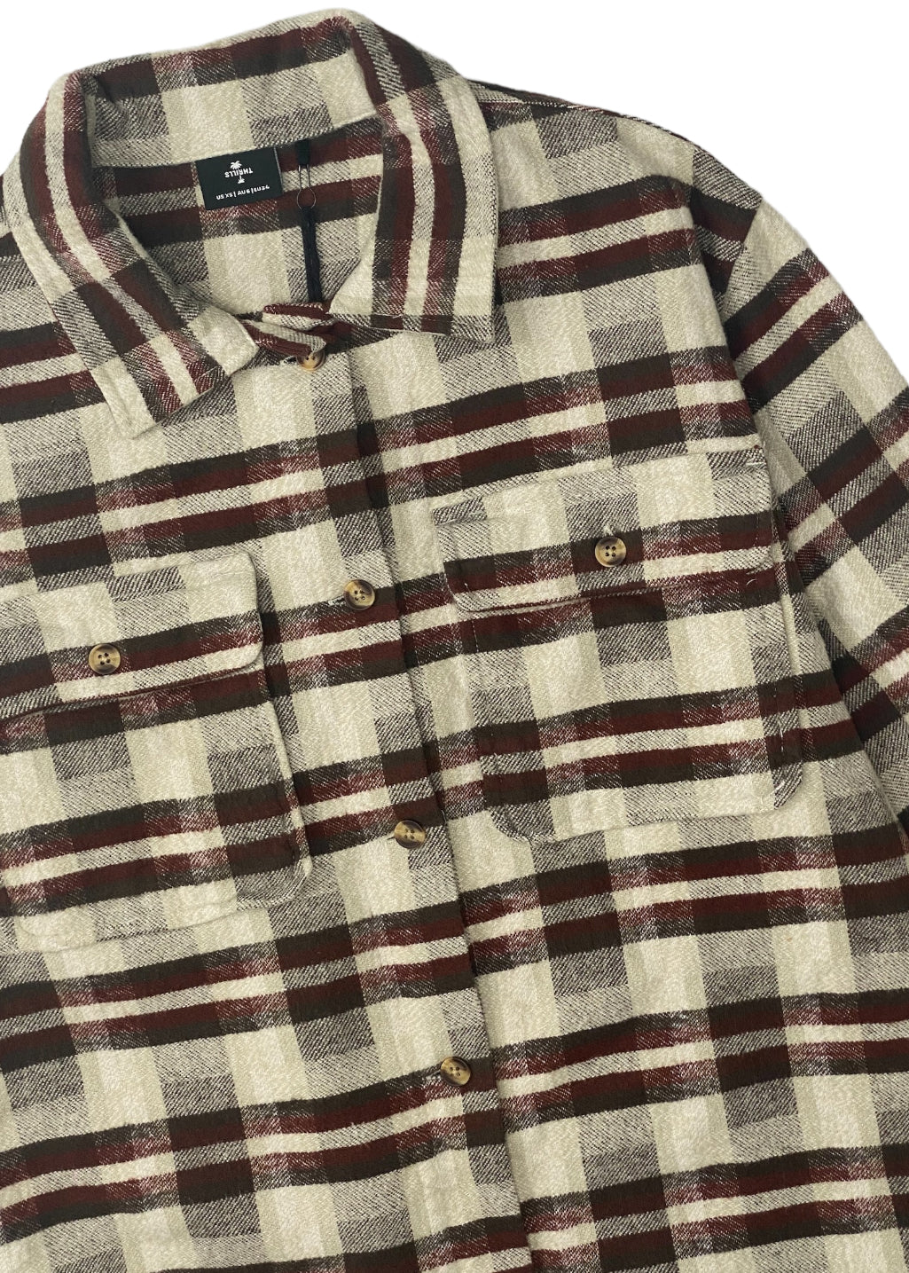 THRILLS - Eighty Four Overshirt - Brown - Hardpressed Print Studio Inc.