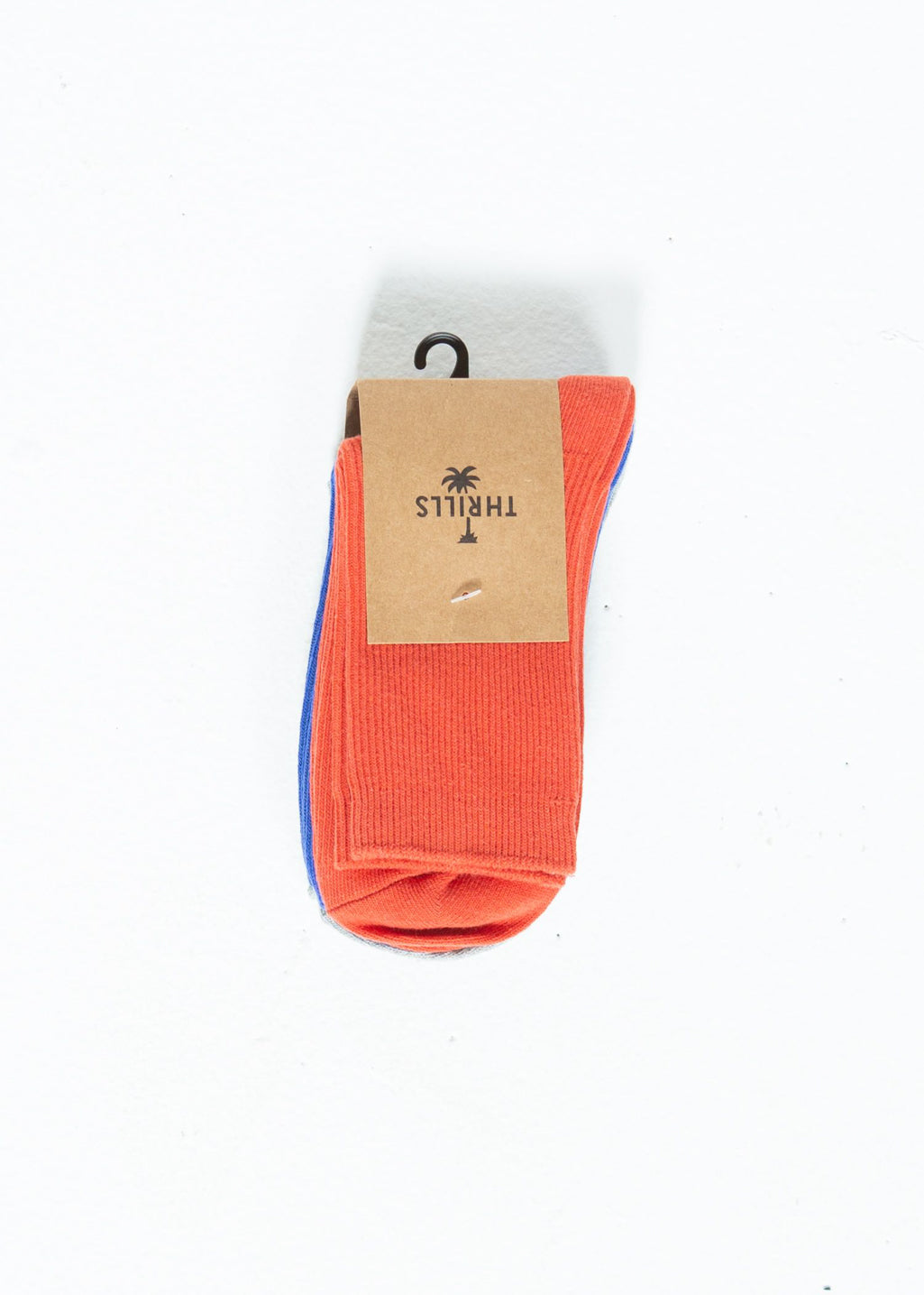 THRILLS - Victoria 3 Pack Sock - Cadmium/Bright Cobalt/Grey Marle - Hardpressed Print Studio Inc.