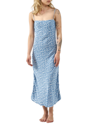 THRILLS - Aster Mid Length Dress - Powder Blue - Hardpressed Print Studio Inc.