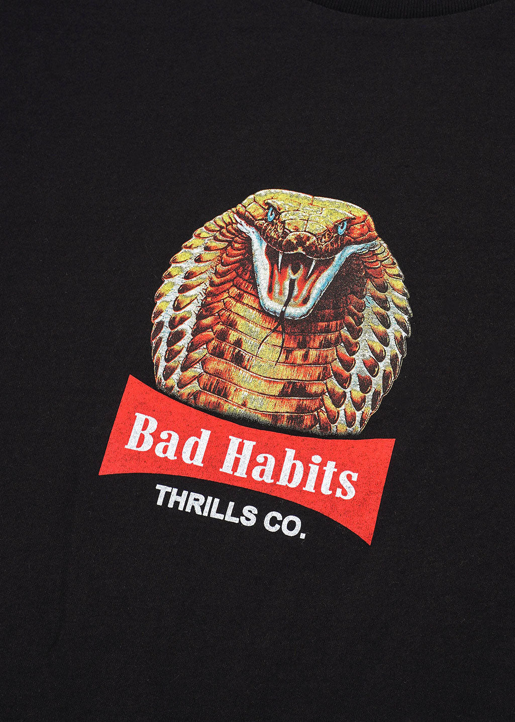 THRILLS - King Habits Merch Fit Tee - Black - Hardpressed Print Studio
